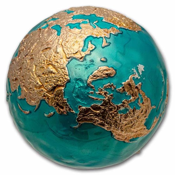 2020 Barbados 3 oz Silver Blue Marble: Planet Earth 2020 Barbados 3 oz Silver Blue Marble: Planet Earth