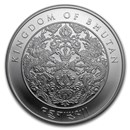2020 Bhutan 1 oz Silver Lunar Rat BU