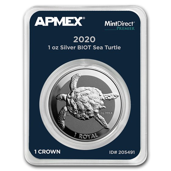2020 BIOT 1 oz Silver Sea Turtle (MintDirect® Premier) 2020 BIOT 1 oz Silver Sea Turtle (MintDirect® Premier)