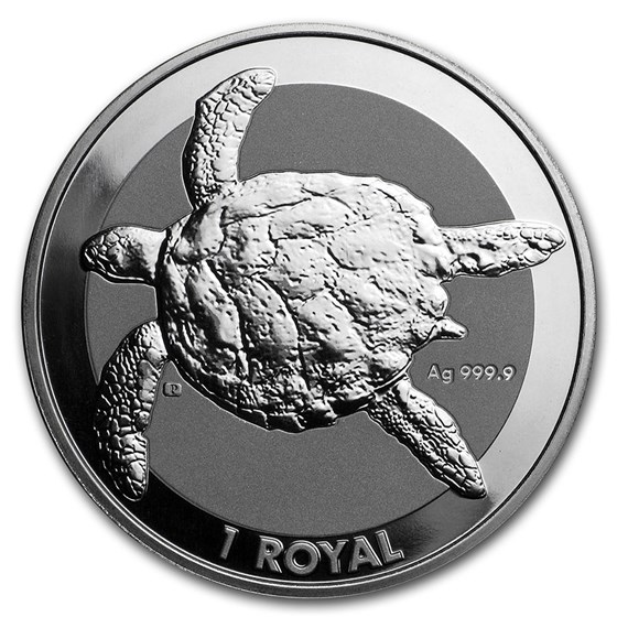 2020 British Indian Ocean Territory 1 oz Silver Sea Turtle BU
