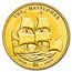 2020 BVI 1/2 gram Gold Mayflower 400th Anniv (No Box/COA)