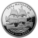 2020 BVI 1 oz Silver Mayflower 400th Anniversary PU