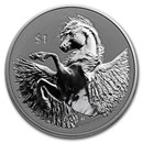 2020 BVI 1 oz Silver Pegasus Reverse Frosted BU