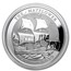 2020 BVI 5 oz Silver Mayflower 400th Anniversary BU