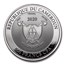 2020 Cameroon 1 oz Silver Mandrill Proof (Colorized)
