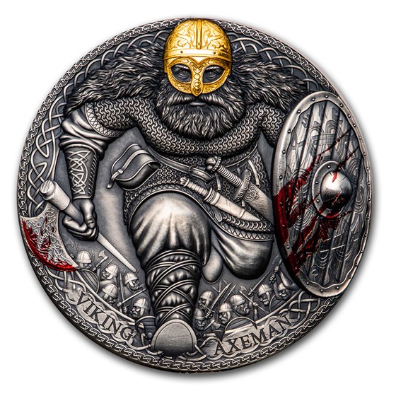 2020 Cameroon 3 oz Silver Legendary Warriors: Viking Axeman 2020 Cameroon 3 oz Silver Legendary Warriors: Viking Axeman