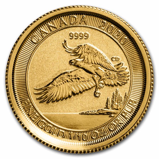 2020 Canada 1/10 oz Gold $5 Bald Eagle 2020 Canada 1/10 oz Gold $5 Bald Eagle