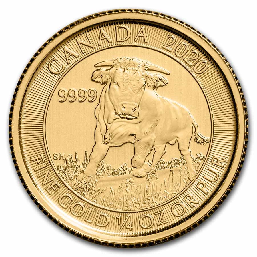 2020 Canada 1/4 oz Gold Bull BU