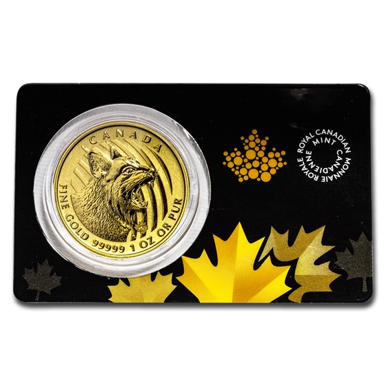 2020 Canada 1 oz Gold Bobcat .99999 BU (Dmgd/No Assay) 2020 Canada 1 oz Gold Bobcat .99999 BU (Dmgd/No Assay)