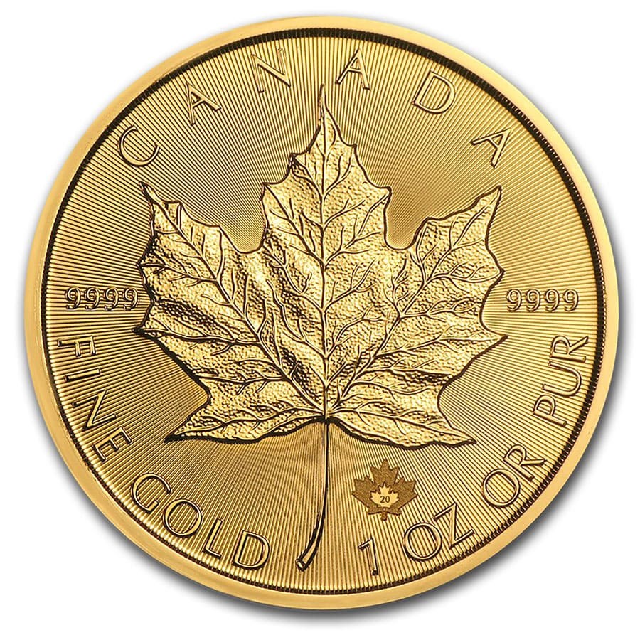2020 Canada 1 oz Gold Maple Leaf BU