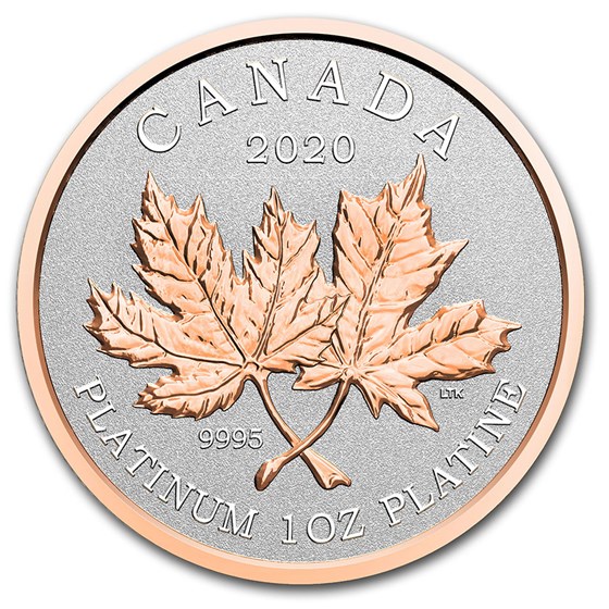 2020 Canada 1 oz Platinum $300 Maple Leaf Forever 2020 Canada 1 oz Platinum $300 Maple Leaf Forever