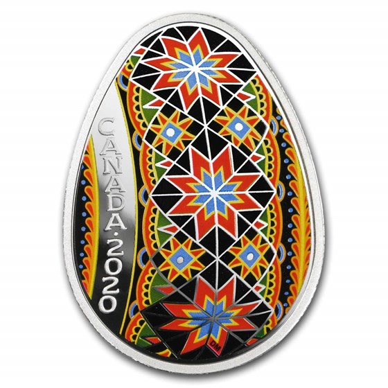 2020 Canada 1 oz Silver $20 Traditional Pysanka 2020 Canada 1 oz Silver $20 Traditional Pysanka