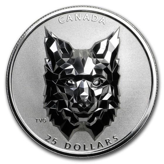 2020 Canada 1 oz Silver $25 Multifaceted Animal Head: Lynx 2020 Canada 1 oz Silver $25 Multifaceted Animal Head: Lynx