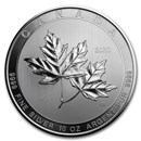 2020 Canada 10 oz Silver $50 Magnificent Maple Leaves BU