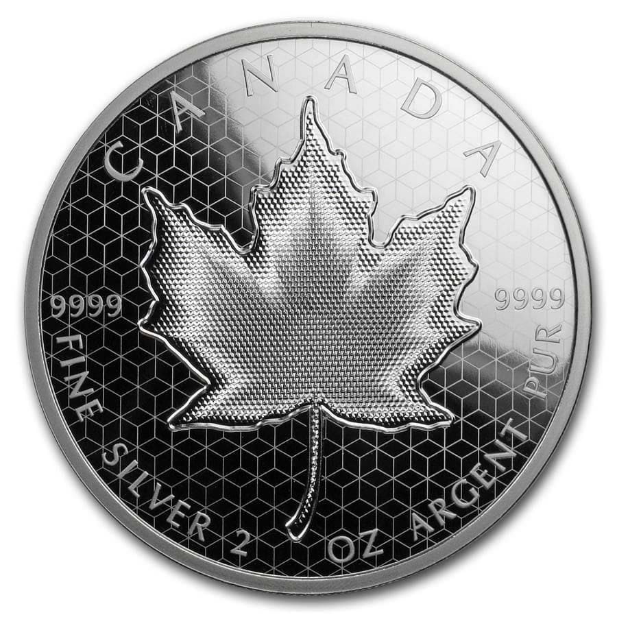 2020 Canada 2 oz Silver $10 Pulsating Maple Leaf
