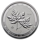 2020 Canada 2 oz Silver $10 Twin Maples BU