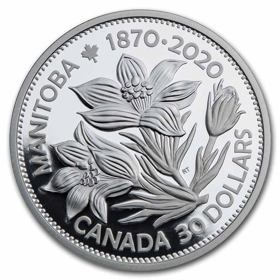 2020 Canada 2 oz Silver $30 Manitoba 150: United in Celebration 2020 Canada 2 oz Silver $30 Manitoba 150: United in Celebration