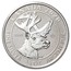 2020 Canada 3/4 oz Silver Woodland Caribou BU
