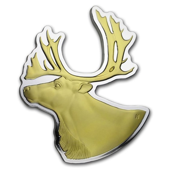 2020 Canada 3 oz Silver $50 Real Shapes: The Caribou 2020 Canada 3 oz Silver $50 Real Shapes: The Caribou