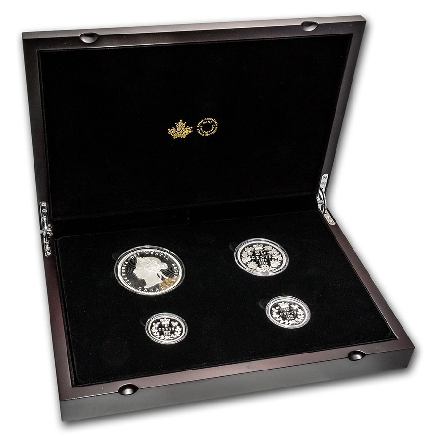 2020 Canada 4-Coin Silver Canada's First National Coinage