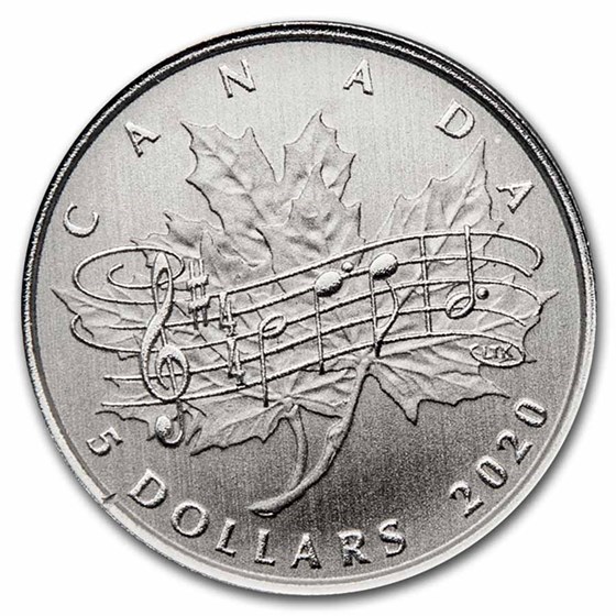 2020 Canada $5 Silver Moments to Hold: National Anthem Act