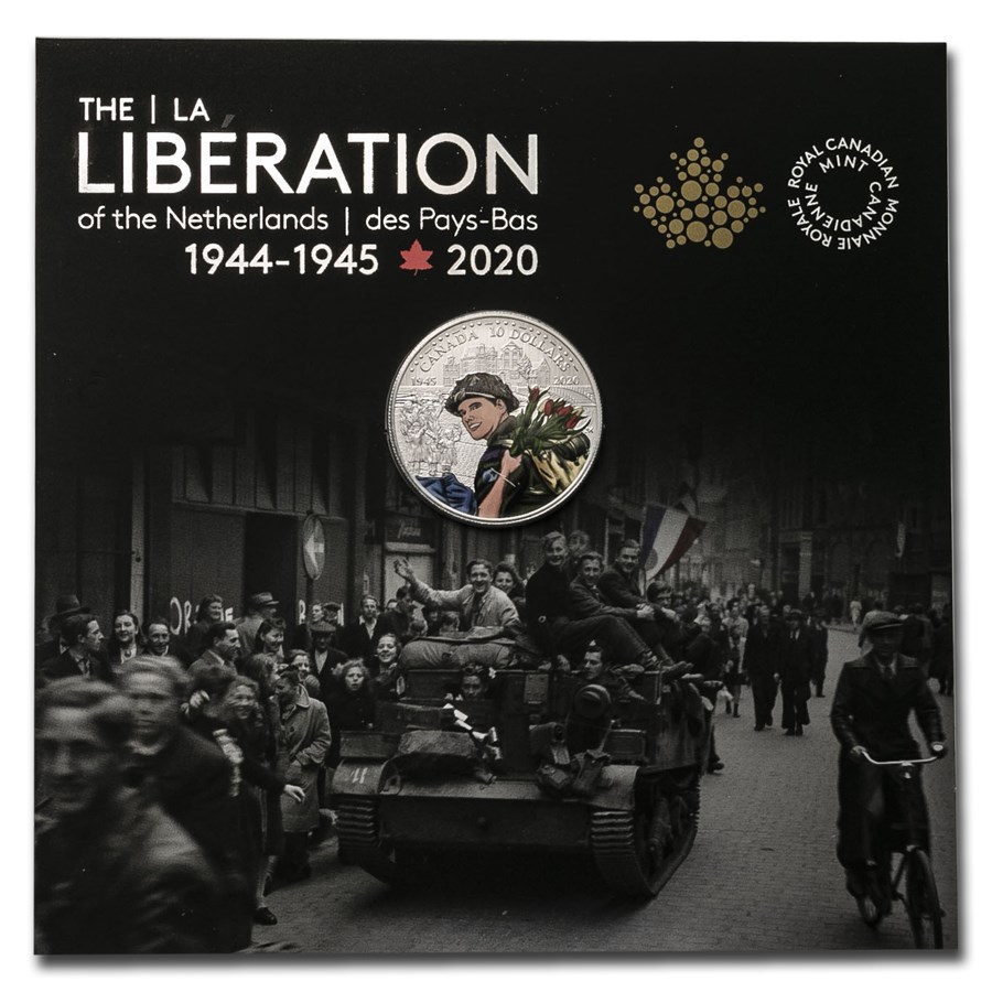 2020 Canada Ag $10 Liberation of the Netherlands: Canadian Army