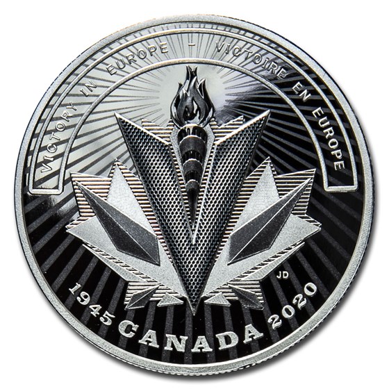 2020 Canada Ag $20 WWII Battlefront Series Victory in Europe 2020 Canada Ag $20 WWII Battlefront Series Victory in Europe