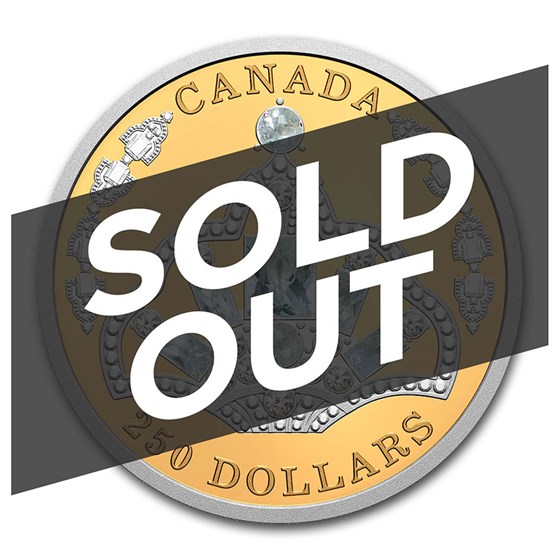 2020 Canada Gold $250 Elizabeth II's Brazilian Aquamarine Tiara 2020 Canada Gold $250 Elizabeth II's Brazilian Aquamarine Tiara