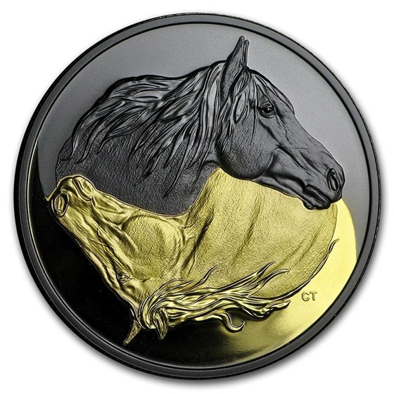 2020 Canada Silver $20 Black and Gold: The Canadian Horse 2020 Canada Silver $20 Black and Gold: The Canadian Horse