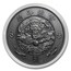 2020 China 1 oz Antique Silver Water Dragon Dollar Restrike