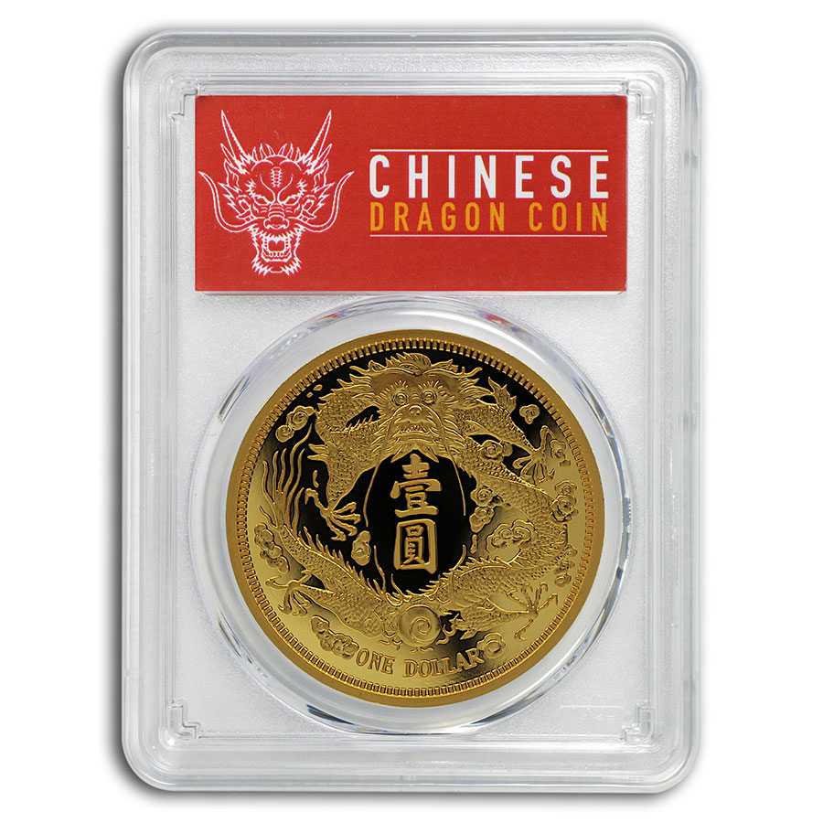 Buy 2020 China 1 oz Gold Long-Whiskered Dragon Dollar SP-70 PCGS
