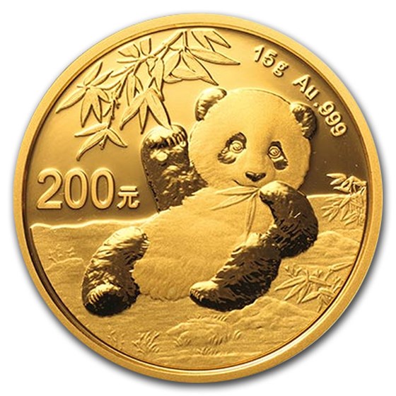 2020 China 15 gram Gold Panda BU (Sealed) 2020 China 15 gram Gold Panda BU (Sealed)