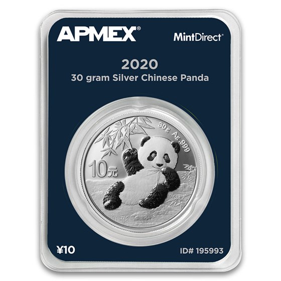 2020 China 30 gram Silver Panda (MintDirect® Single) 2020 China 30 gram Silver Panda (MintDirect® Single)