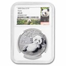 2020 China 30 gram Silver Panda MS-69 NGC