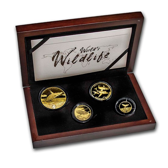 2020 Congo 4-Coin Gold Proof World's Wildlife (Whale) 2020 Congo 4-Coin Gold Proof World's Wildlife (Whale)