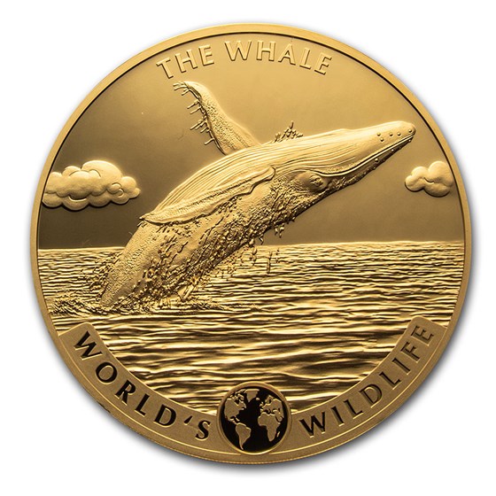 2020 Congo 5 oz Gold Proof World's Wildlife (Whale) 2020 Congo 5 oz Gold Proof World's Wildlife (Whale)