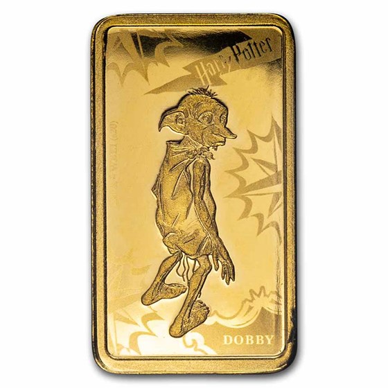 2020 Cook Islands 1/2 Gram Gold Harry Potter Ingot (Dobby) 2020 Cook Islands 1/2 Gram Gold Harry Potter Ingot (Dobby)