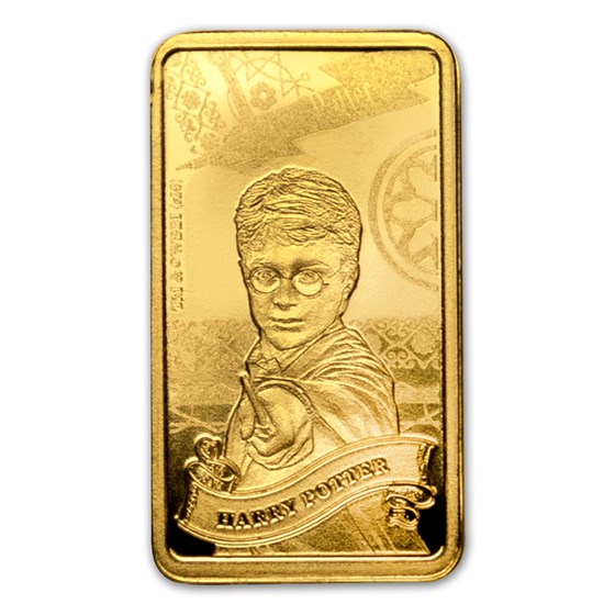 2020 Cook Islands 1/2 Gram Gold Harry Potter Ingot (Harry Potter) 2020 Cook Islands 1/2 Gram Gold Harry Potter Ingot (Harry Potter)