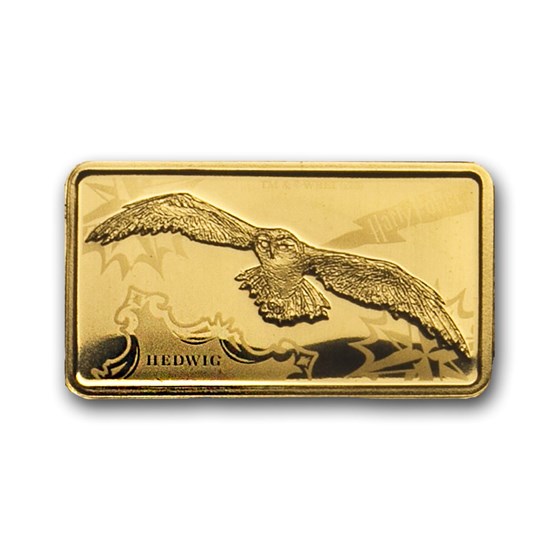 2020 Cook Islands 1/2 Gram Gold Harry Potter Ingot (Hedwig) 2020 Cook Islands 1/2 Gram Gold Harry Potter Ingot (Hedwig)