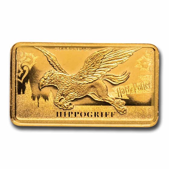 2020 Cook Islands 1/2 Gram Gold Harry Potter Ingot (Hippogriff) 2020 Cook Islands 1/2 Gram Gold Harry Potter Ingot (Hippogriff)