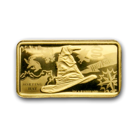 2020 Cook Islands 1/2 Gram Gold Harry Potter Ingot (Sorting Hat) 2020 Cook Islands 1/2 Gram Gold Harry Potter Ingot (Sorting Hat)
