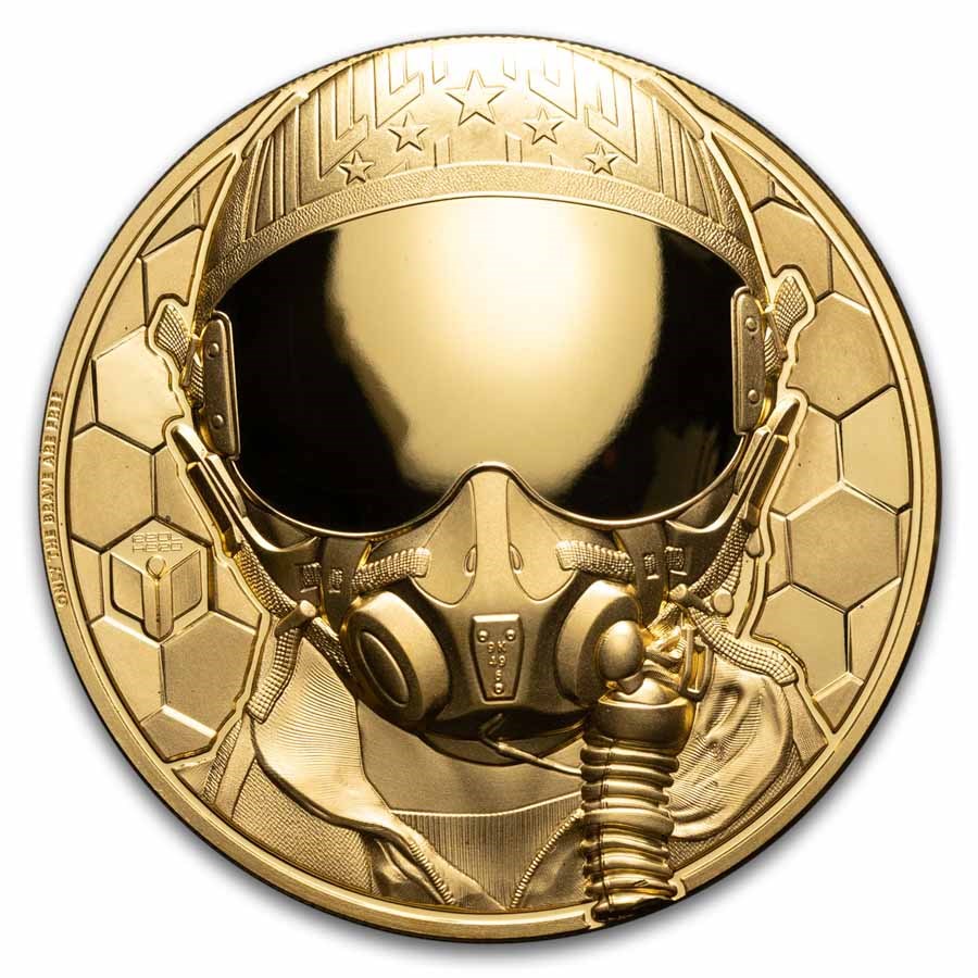2020 Cook Islands 1 oz Gold Fighter Pilot Proof (Coin Only)