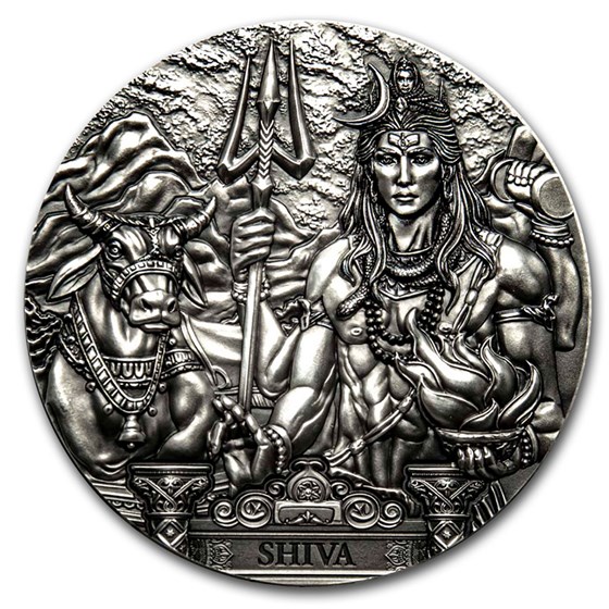 2020 Cook Islands 3 oz Silver Antique Gods of the World (Shiva) 2020 Cook Islands 3 oz Silver Antique Gods of the World (Shiva)