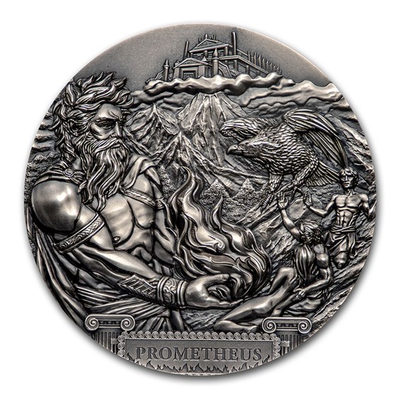 2020 Cook Islands 3 oz Silver Antique Titans: Prometheus 2020 Cook Islands 3 oz Silver Antique Titans: Prometheus