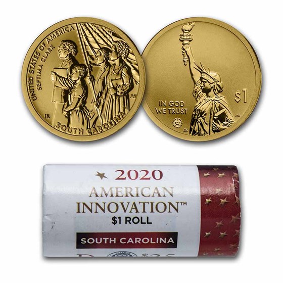 2020-D American Innovation $1 Septima Clark ($25 Roll) (SC) 2020-D American Innovation $1 Septima Clark ($25 Roll) (SC)