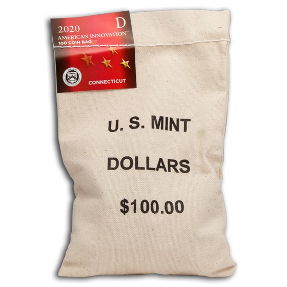 2020-D American Innovation $1 Variable Scale (100-Coin Bag) (CT) 2020-D American Innovation $1 Variable Scale (100-Coin Bag) (CT)