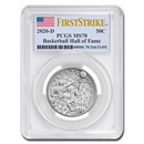 2020-D Basketball Hall of Fame 1/2 Dollar MS-70 PCGS (FS) 2020-D Basketball Hall of Fame 1/2 Dollar MS-70 PCGS (FS)