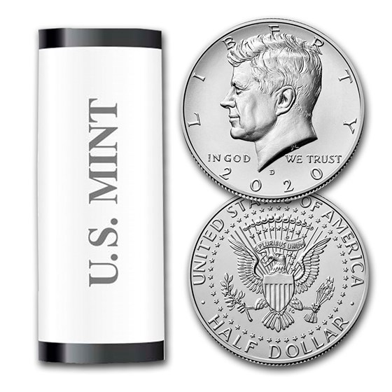 2020-D Kennedy Half Dollar 20-Coin Roll BU (Mint Wrapped) 2020-D Kennedy Half Dollar 20-Coin Roll BU (Mint Wrapped)