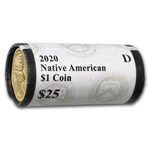 2020-D Native Amer $1 - Peratrovic Anti-Discrimination ($25 Roll)