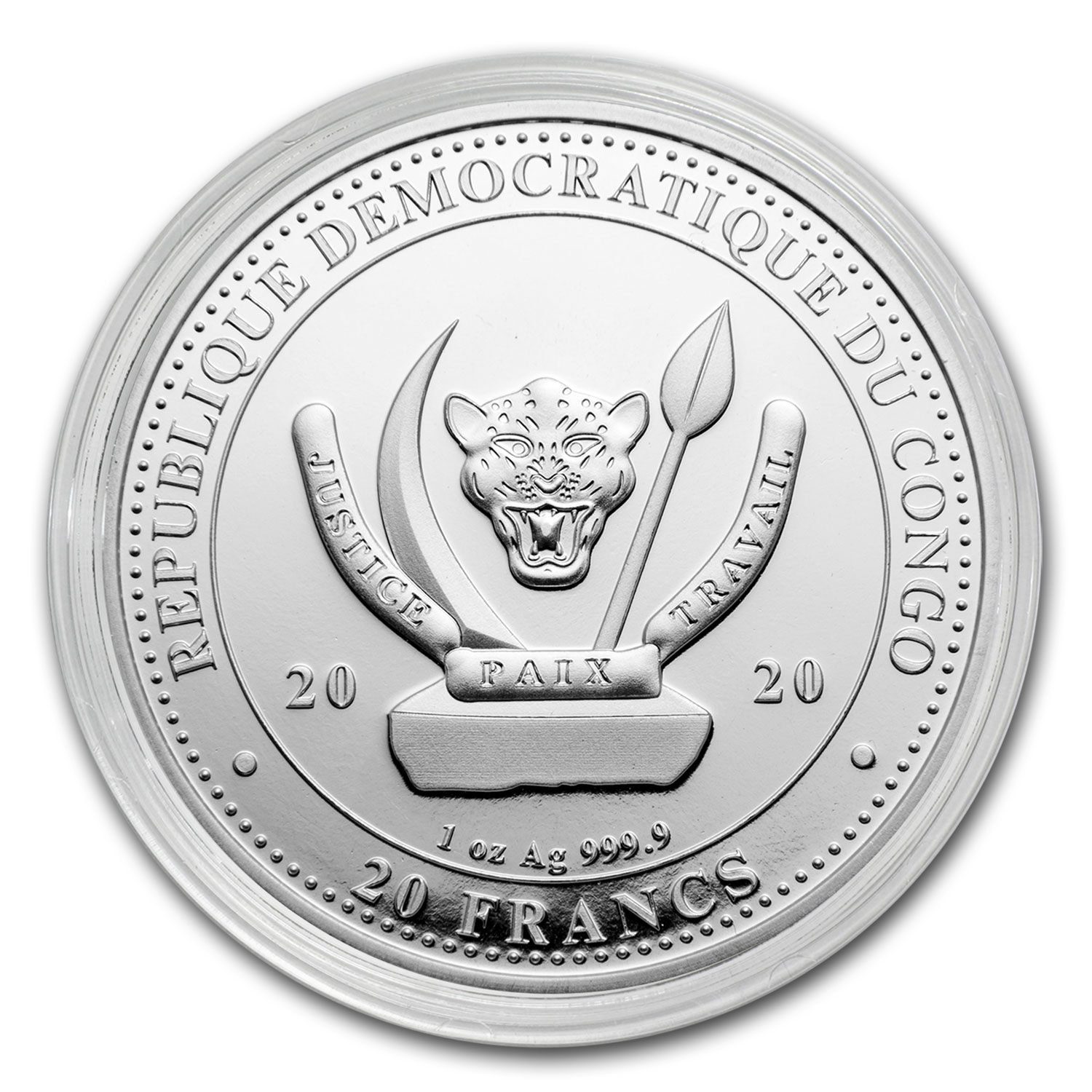 Buy 2020 Dem. Rep. of Congo Silver World's Wildlife Whale (Gilded